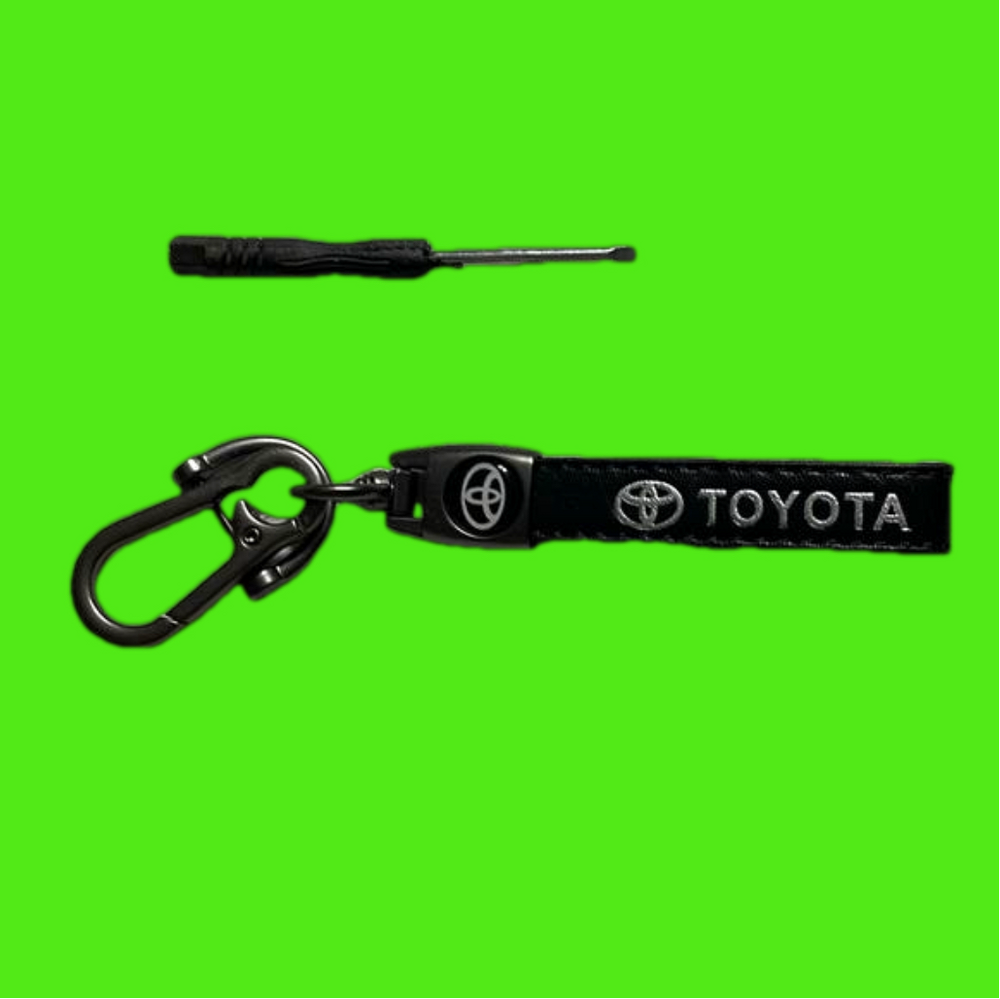 New Toyota keychain and small screwdriver